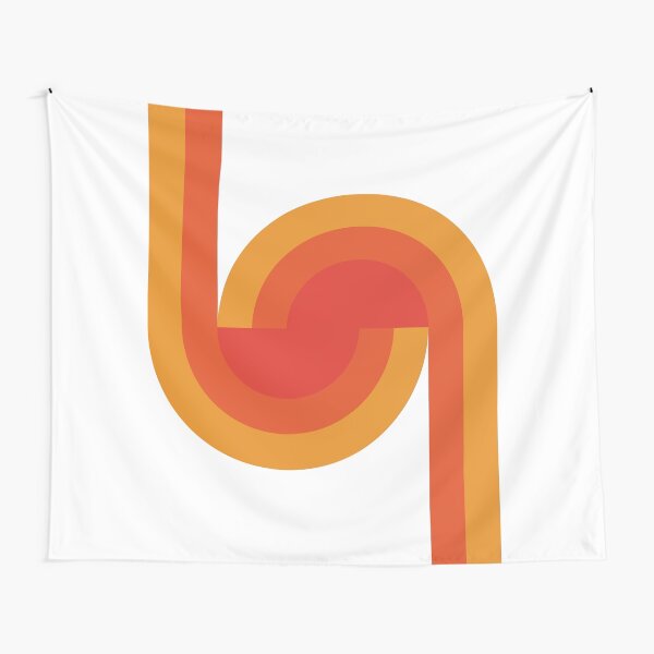 70's Retro Circular Pattern Tapestry