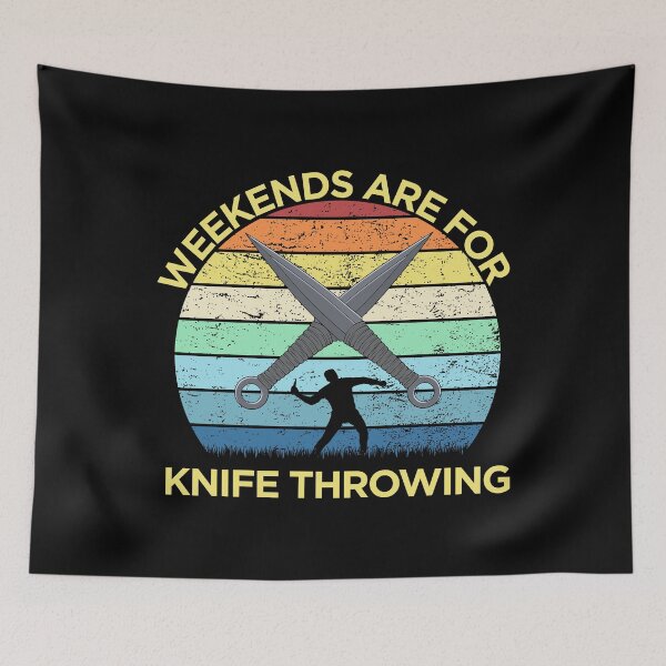 Item preview, Weekends Are For Knife Throwing graphic designed and sold by jakehughes2015.
