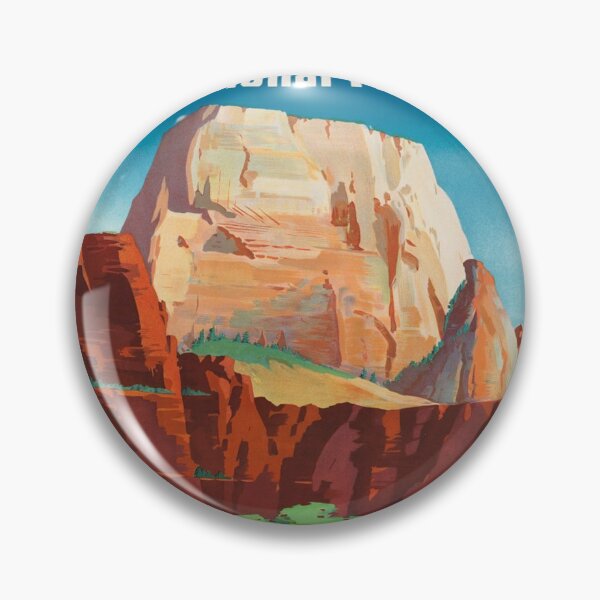 Item preview, Vintage Travel Poster: Zion National Park designed and sold by Vintage Vibes.