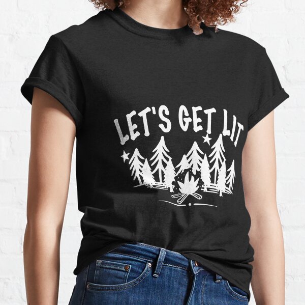 Outdoor Lover Let's Get Lid At The Campfire Classic T-Shirt