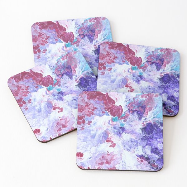 Item preview, Swirl Fantasy Purple, Pink, Blue Abstract Acrylic Art designed and sold by snowpinecone.