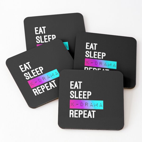 Item preview, Eat Sleep K-Drama Repeat designed and sold by Desznr.