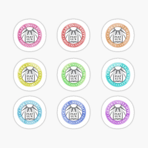 Item preview, clark logo multi color sticker pack designed and sold by marvelnerd99.