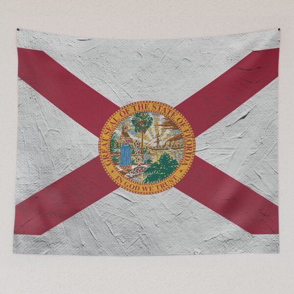 Item preview, Florida Flag Wall  designed and sold by TRowanDesign.