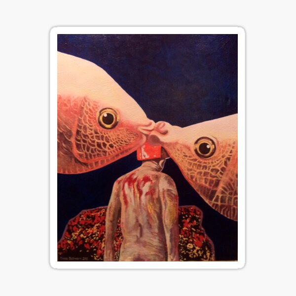 Encounter (oilpainting) Sticker