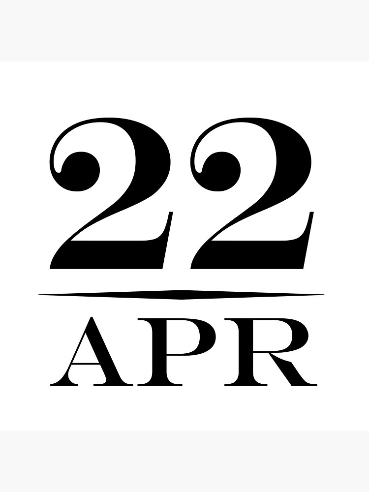 22nd-april-sticker-for-sale-by-boej-redbubble