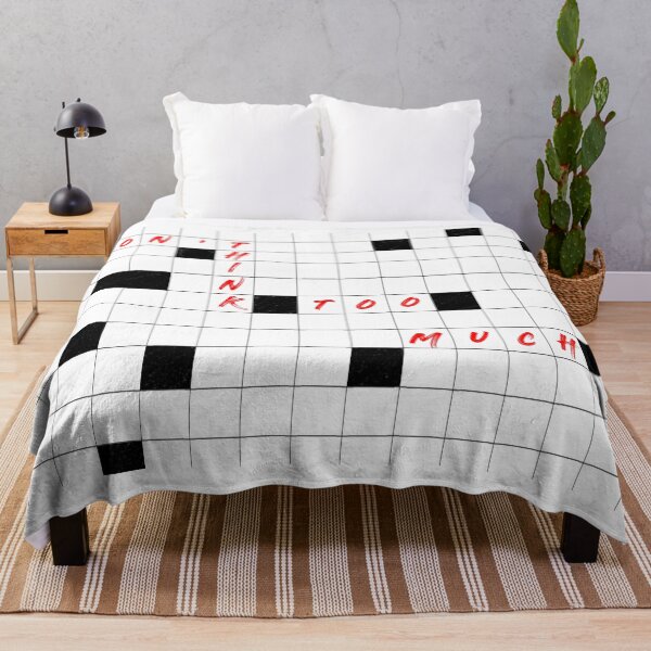 Item preview, Dont Think Too Much Crossword designed and sold by Gevover.