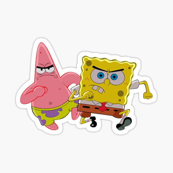 Vista previa del artículo con la obra «Bob Esponja meme shock duo», diseñado y vendido por Omeris.