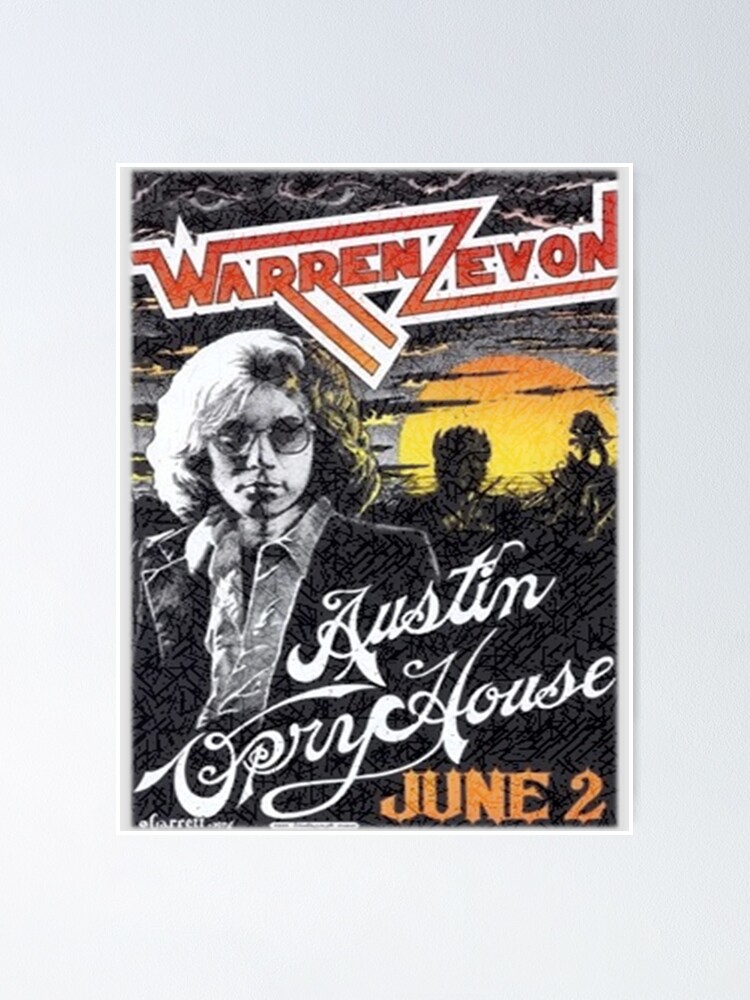 warren zevon poster