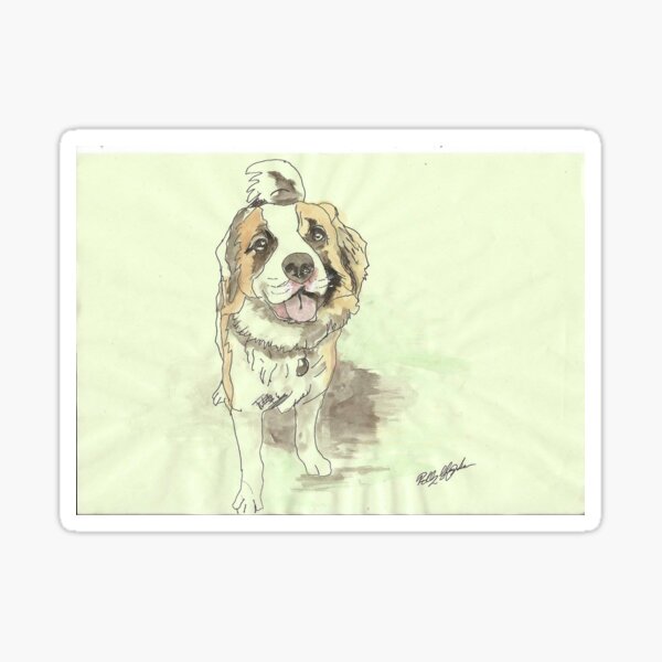 Saint bernard dog Sticker