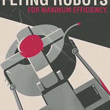 Artwork thumbnail, Flying Robots for Efficiency by Landmine752