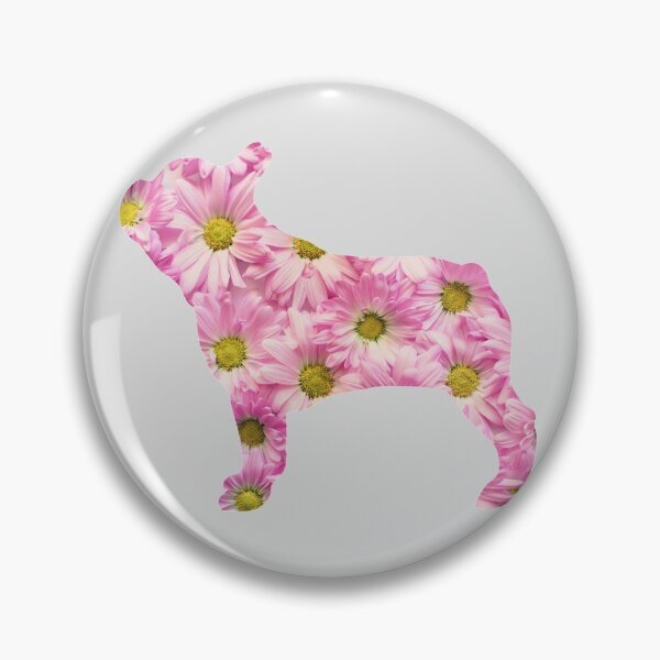Aperçu de l'œuvre Fleurs Frenchie, Maman Frenchie, Fleurs Bouledogue Français créée et vendue par FunShirtDesigns.