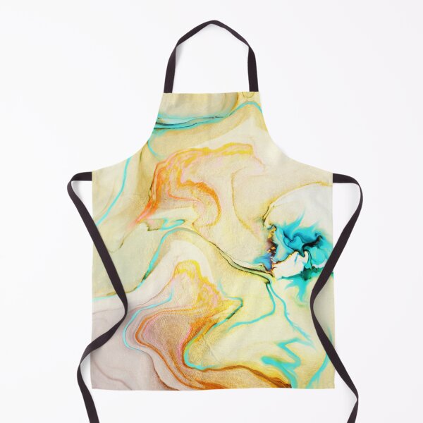 Item preview, Watercolor gold turquoise iridescent, marble designed and sold by Collagedream.
