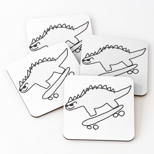 Item preview, skating dinosaur designed and sold by Julia-gml.