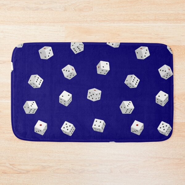 Item preview, Falling gaming dice pattern blue designed and sold by RaionKeiji.