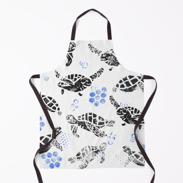 Item preview, Black turtle print on white designed and sold by Dibujo Divertido.