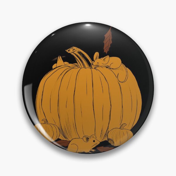 Item preview, pumpkin lineart with little mice designed and sold by Artsyntry.