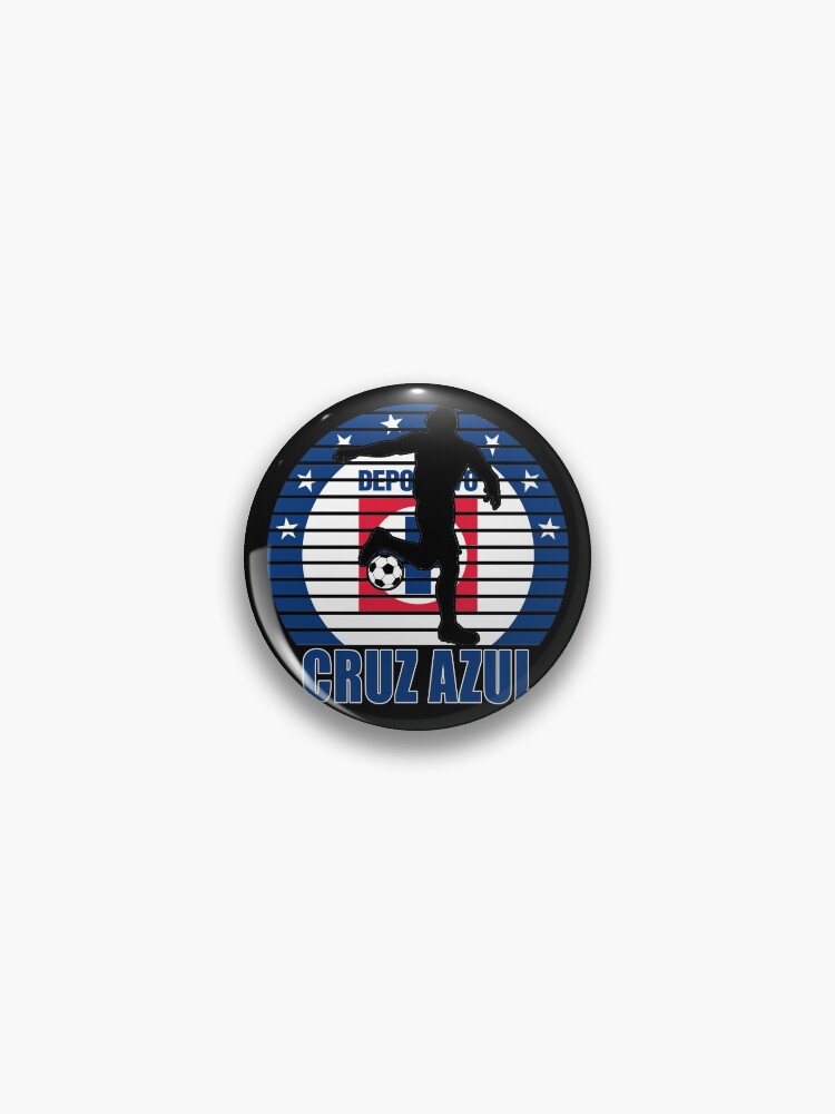 Cruz Azul Mexican Team With Football Player Pin