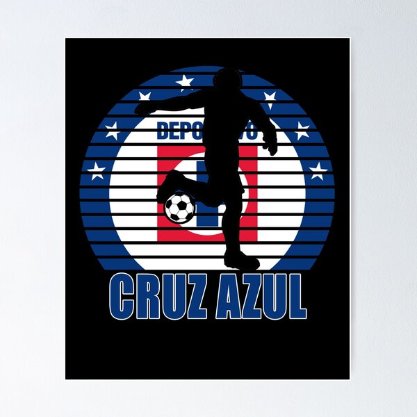 Item preview, Cruz Azul Mexican Team With Football Player designed and sold by masterbones.