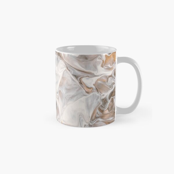 Coffee and milk acrylic Dutch pouring Classic Mug