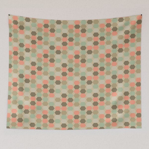 Item preview,  Solaris hexagonal coral texture designed and sold by SolarisPrints.