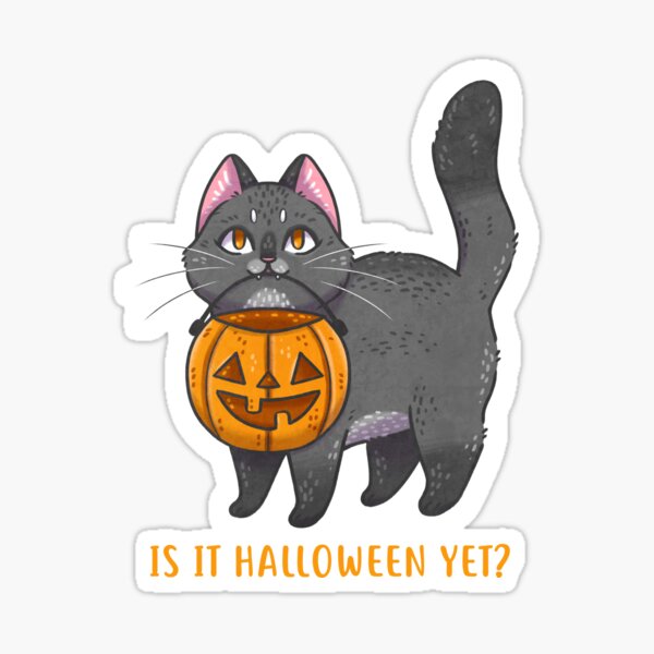 Item preview, Est-ce encore Halloween Kitty designed and sold by kattvalk.