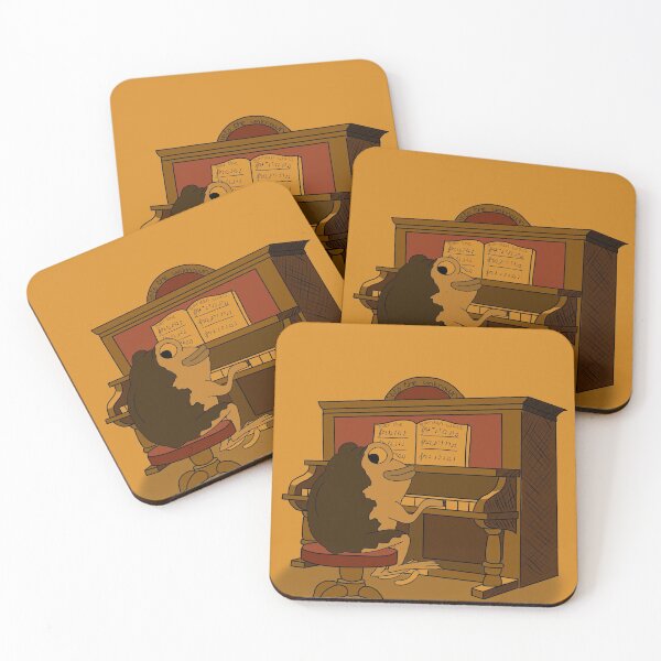 Item preview, Frog at piano drawing designed and sold by Artsyntry.