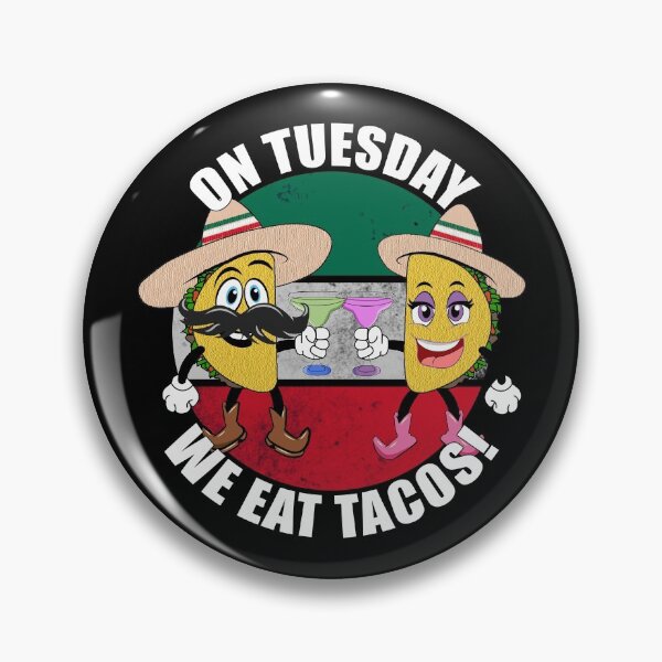 Aperçu de l'œuvre Mardi, nous mangeons des tacos! - Tom et Tine Taco créée et vendue par CarrieTDesigns.