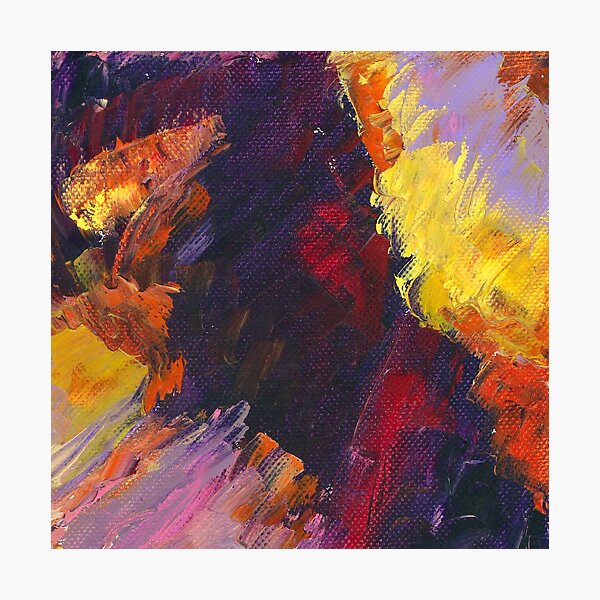 Vista previa del artículo con la obra «Horizonte ardiente, arte abstracto, colorido y consciente del paisaje de Courtney Hatcher», diseñado y vendido por cghatcherart.