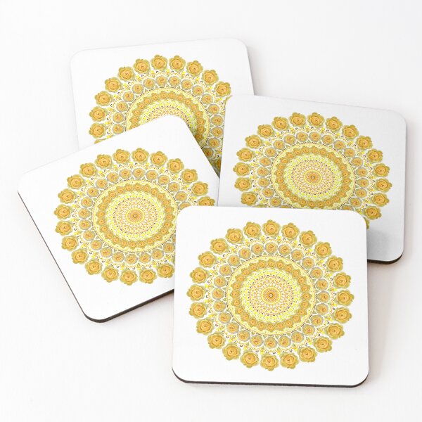 Item preview, Yellow Rose Mandala designed and sold by TeeandToast.