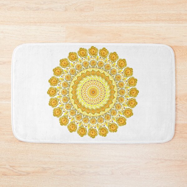 Item preview, Yellow Rose Mandala designed and sold by TeeandToast.