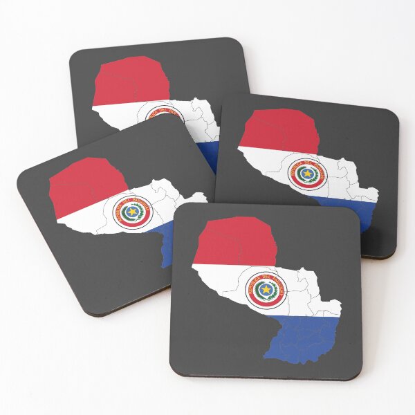 Item preview, Paraguay Flag Map with regions designed and sold by Alo.
