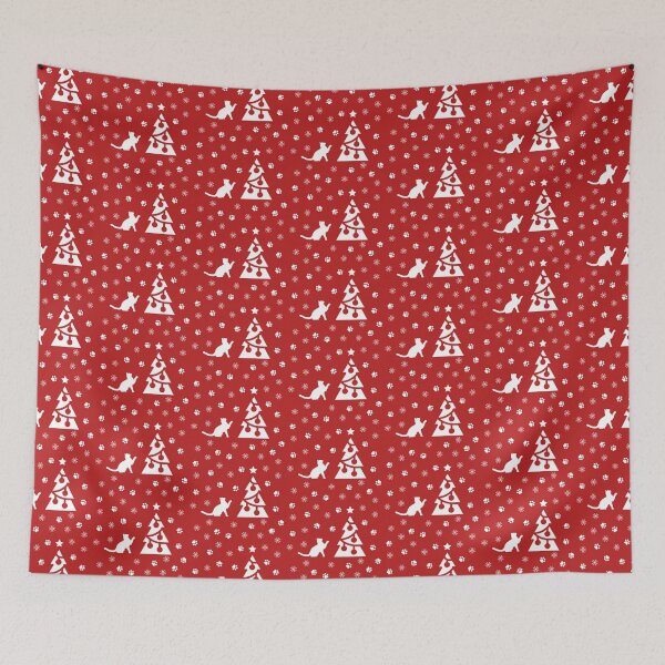 Item preview, Christmas tree cat red designed and sold by BartZet.
