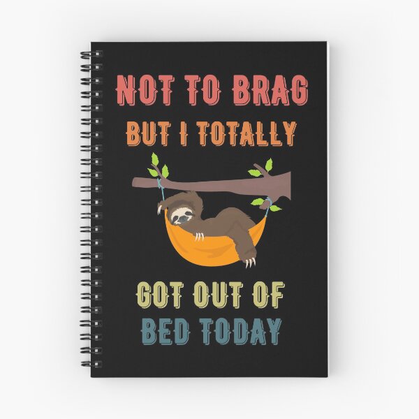 Item preview, Not to Brag but I Totally Got Out of Bed Today Sloth Retro Font designed and sold by NickDsigns.