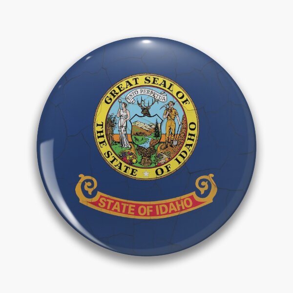 Item preview, Idaho Flag Grunge Wall designed and sold by TRowanDesign.