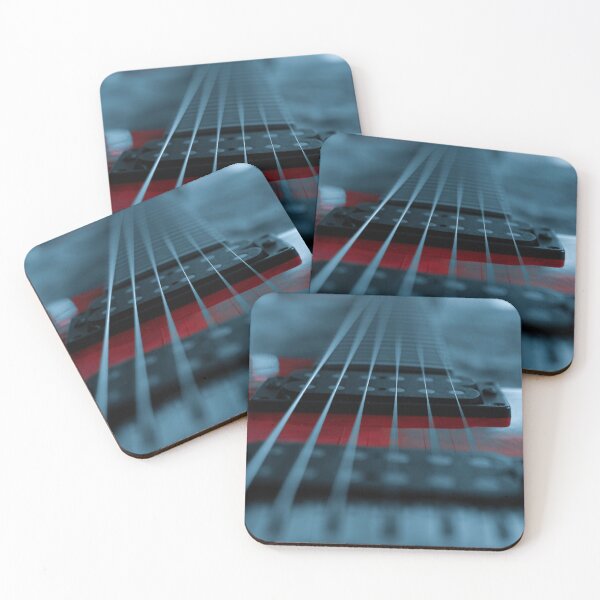 Item preview, Red Guitar - Electric Guitar Strings, Abstract Art by Sparklepyre designed and sold by SparklePyre.