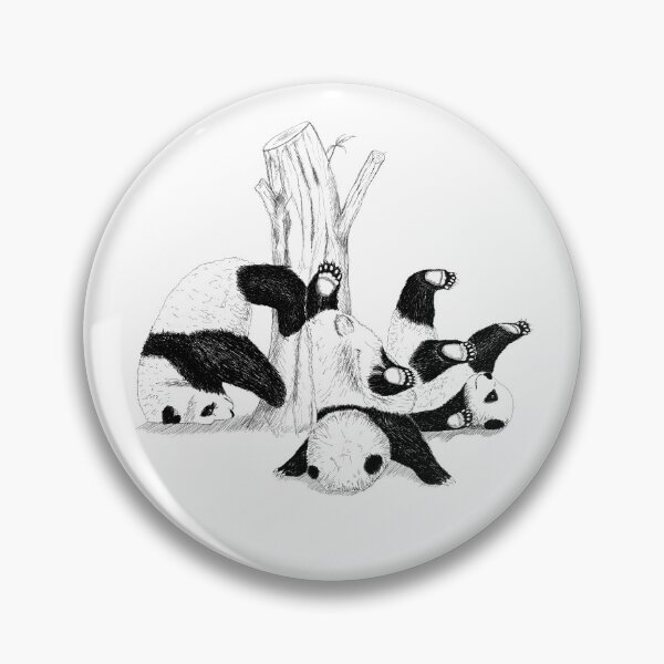Item preview, falling pandas designed and sold by nemfisart.