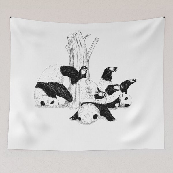 Item preview, falling pandas designed and sold by nemfisart.
