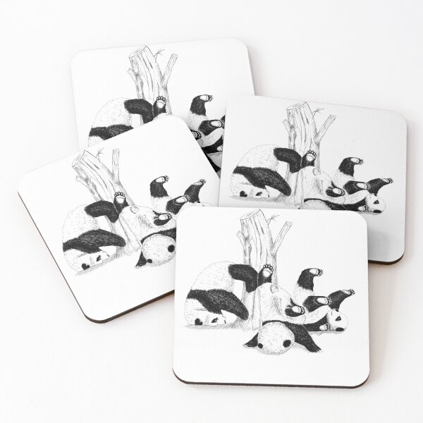 Item preview, falling pandas designed and sold by nemfisart.