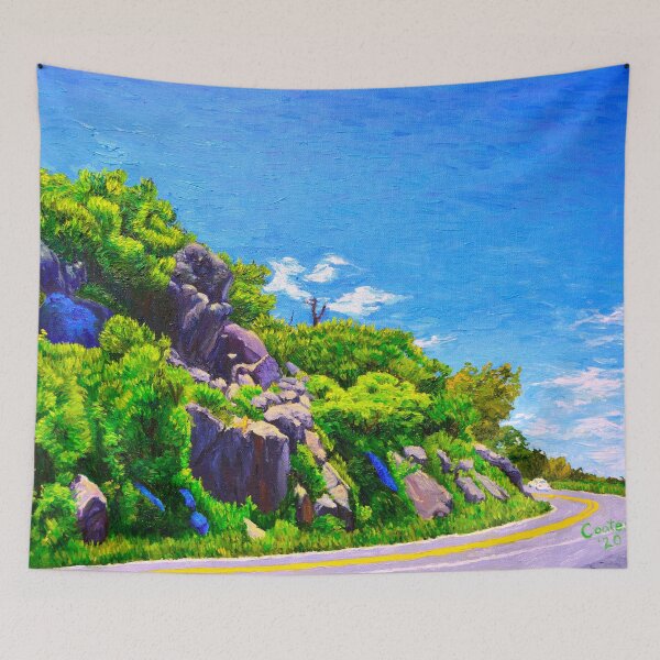Item preview, Curved Road on the Skyline Dr designed and sold by Menaceart.