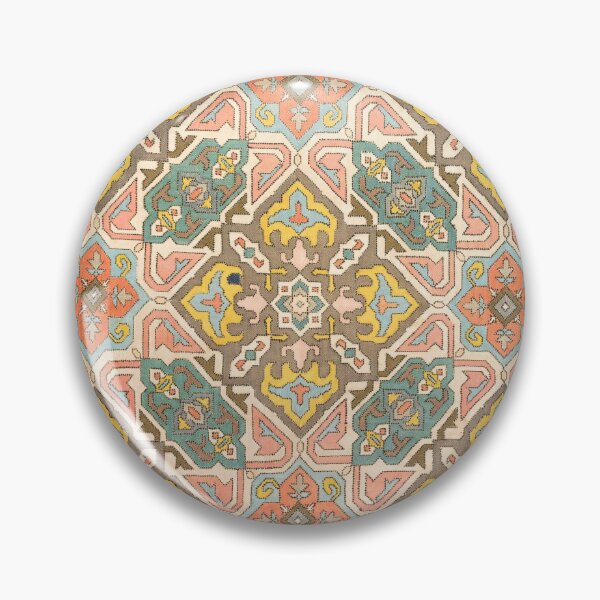Item preview, Geometric Persian Embroidery Print, 1800s designed and sold by Vintage Wall Art.