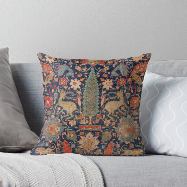 Item preview, 17th Century Persian Rug Print with Animals designed and sold by Vintage Wall Art.