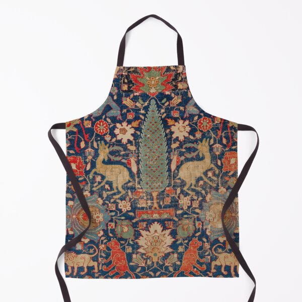 Item preview, 17th Century Persian Rug Print with Animals designed and sold by Vintage Wall Art.