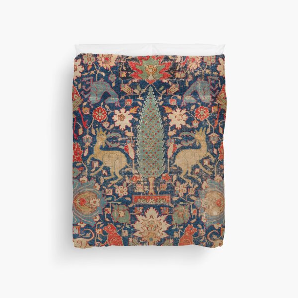 Item preview, 17th Century Persian Rug Print with Animals designed and sold by Vintage Wall Art.