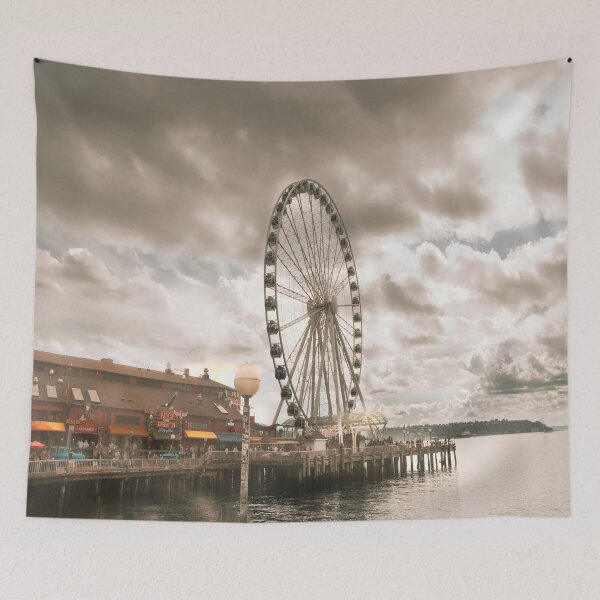 Item preview, Seattle Dock Ferris Wheel designed and sold by JLPhotographer.