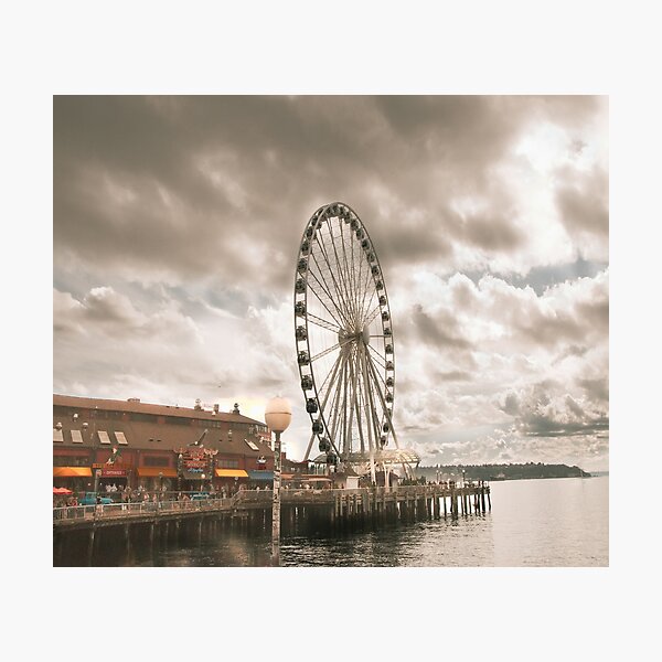 Item preview, Seattle Dock Ferris Wheel designed and sold by JLPhotographer.