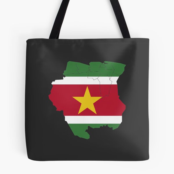Item preview, Suriname Flag Map with regions designed and sold by Alo.