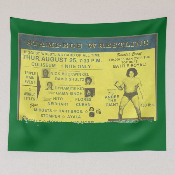 Item preview, Classic Stampede Wrestling Card Poster designed and sold by robinhoodcomic.