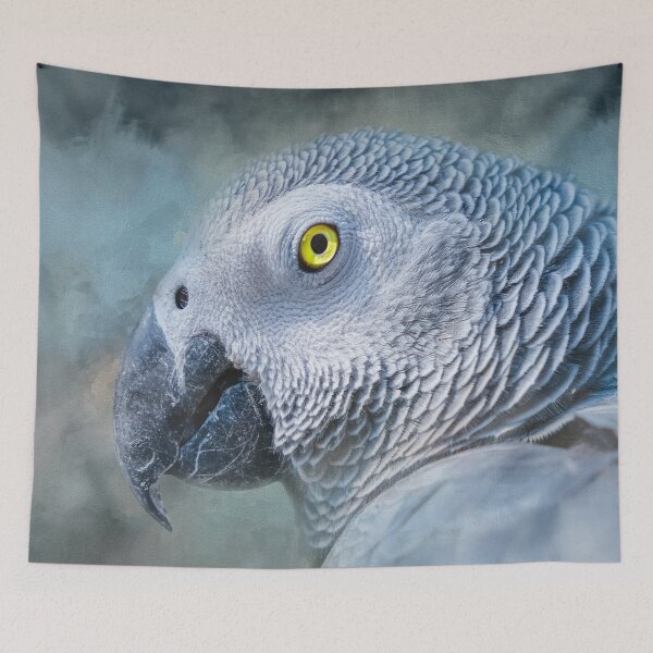 Item preview, African Grey Parrot Portrait designed and sold by Elisabeth Lucas.