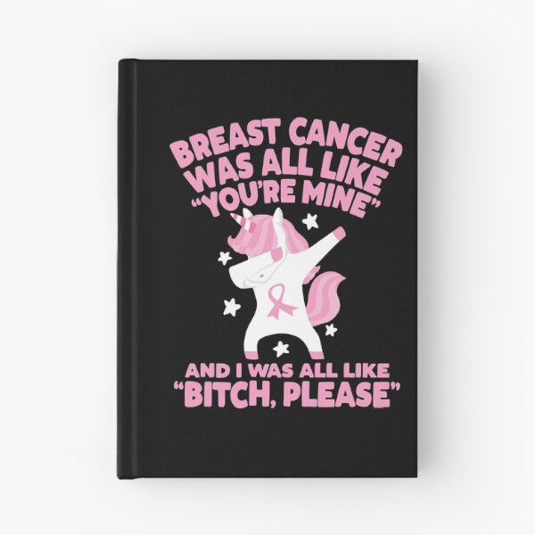 Item preview, Breast Cancer Bitch Please Quote Funny Unicorn designed and sold by ZubbaZooba.